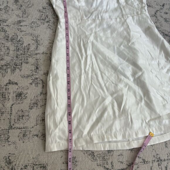 Lulus Sophisticated Selection White Sleeveless Backless Mini Dress Size Medium - Picture 6 of 11